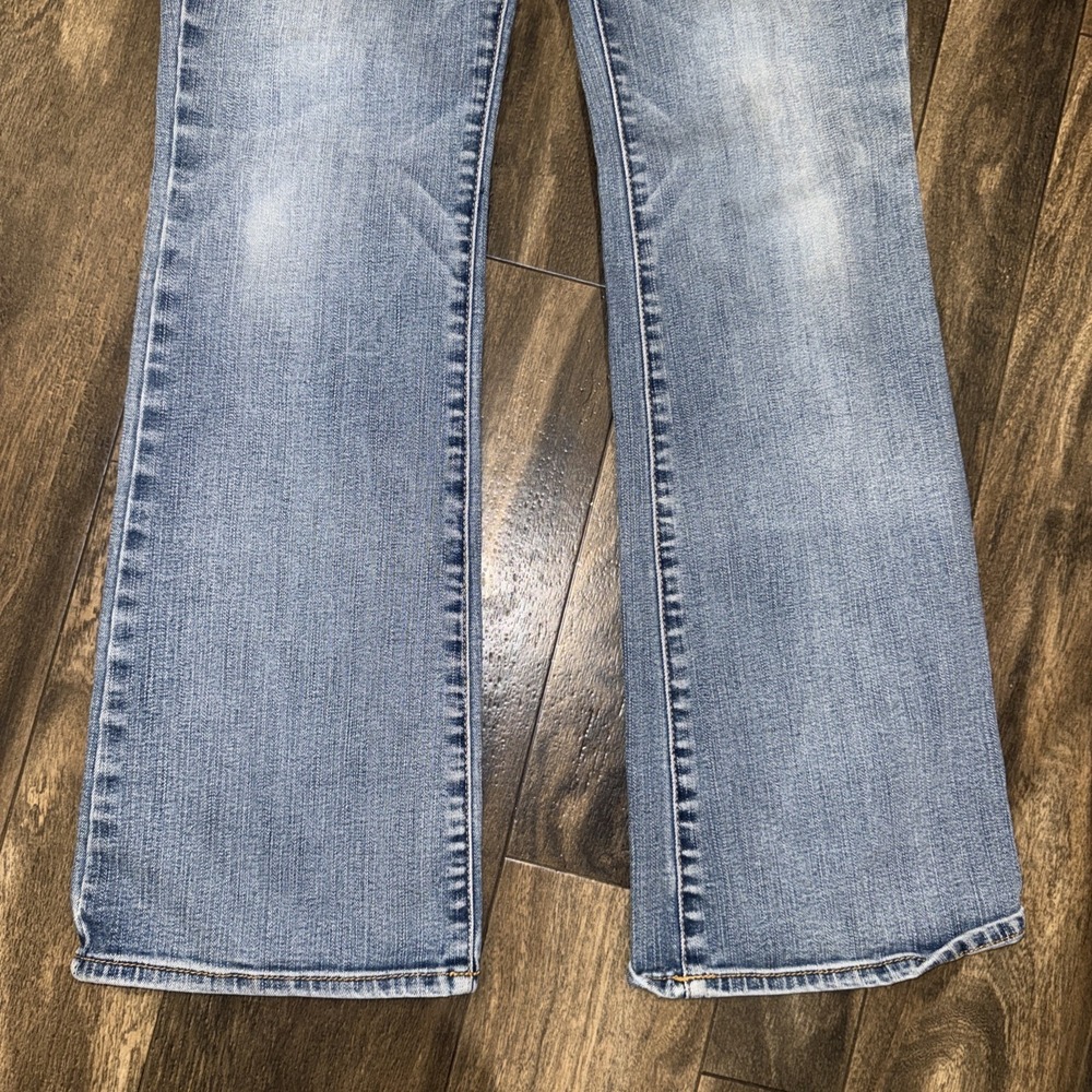 American Eagle Kick Boot Super Stretch Light Wash Denim Jeans Women's Size 8-Reg - Picture 4 of 9